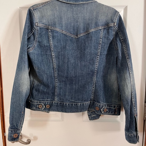 GAP Stretch Women's Blue Denim Jacket Medium - Picture 3 of 3